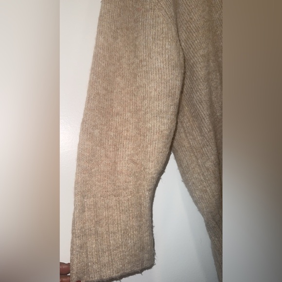 ZARA Knit Net Sweater | Neutral Beige | Relaxed Fit Small oversized sweater🤎 - Picture 6 of 6